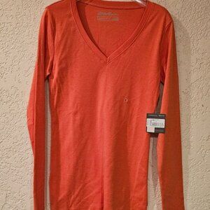 NWT Eddie Bauer Classic Long Sleeve Cotton T-Shirt